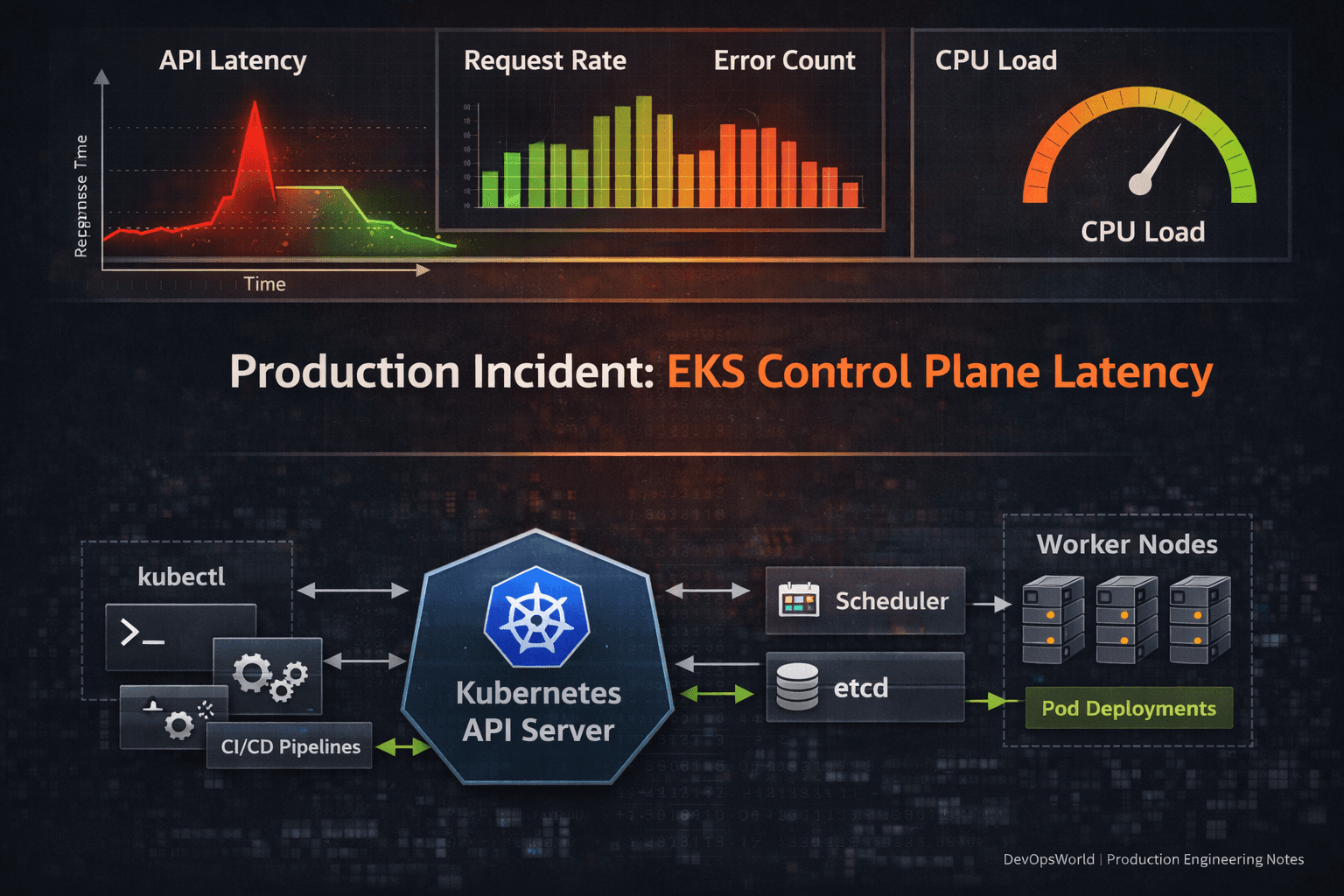 Production Incident: Control Plane Latency During Large-Scale Rollout on Amazon EKS