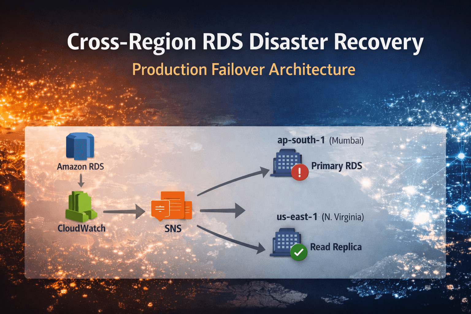 Cross-Region RDS Disaster Recovery: Production Failover Architecture